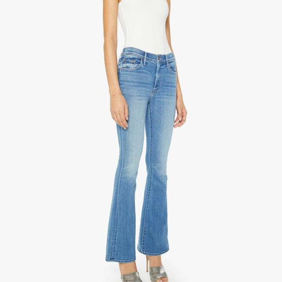 Mother The Weekender Layover Medium Wash Mid Rise Flare Bootcut Jean 30 - Picture 1 of 14